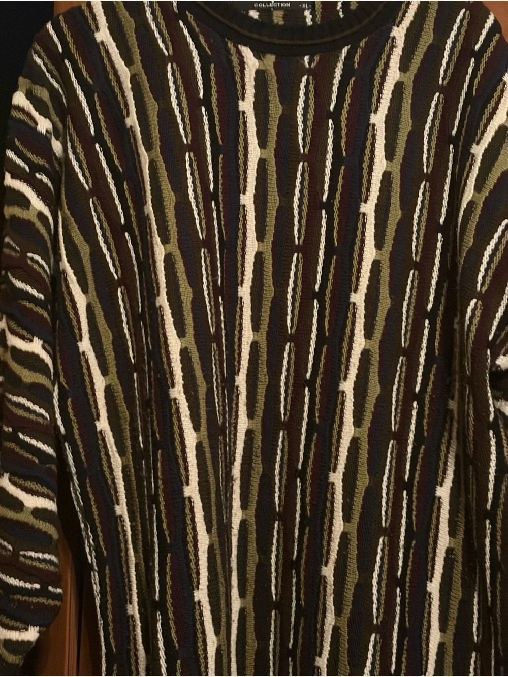 90s Protege Men's Vintage COOGI Carlo Colucci Style 3d Knit Sweater XL